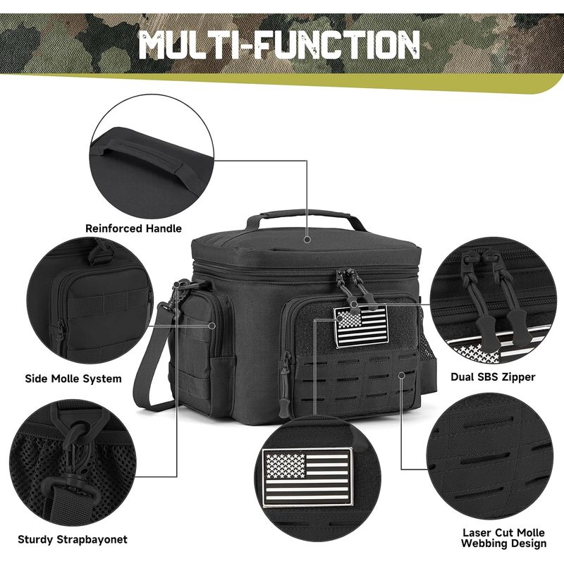 Tactical Style Insulated Lunch - đánh giá và giá Tote Bag Sublimation