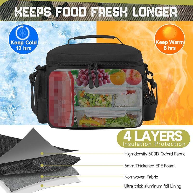 Tactical Style Insulated Lunch - đánh giá và giá Tote Bag Sublimation