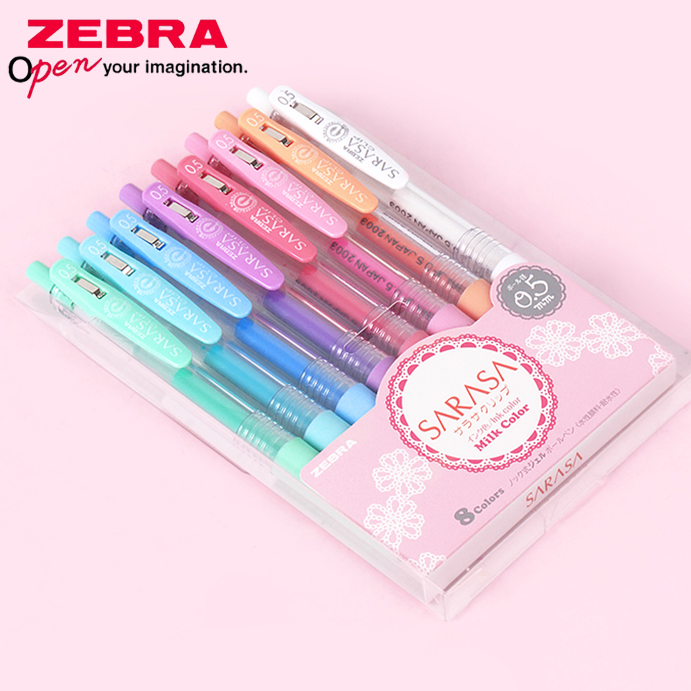 3/5/8 Color Zebra Gel Pen Set  - đánh giá và giá Zebra Pen Mildliner